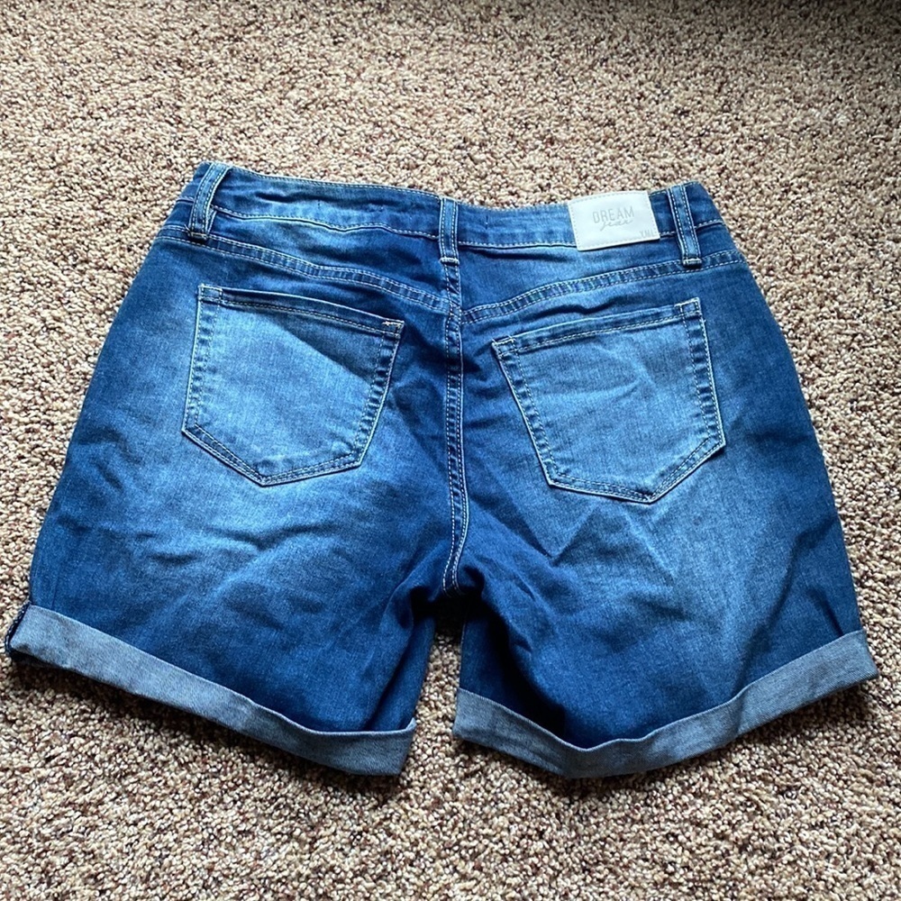 YMI dream mid rise denim shorts distressed junior’s size 3 - Picture 2 of 7